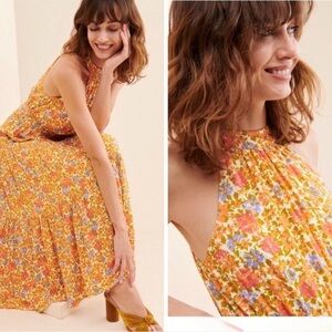 🌺 Anthropologie Lost & Wander Cali Dreaming Maxi Dress